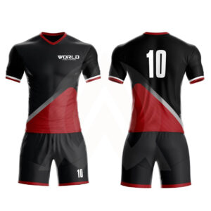 Red and Black Soccer Uniforms