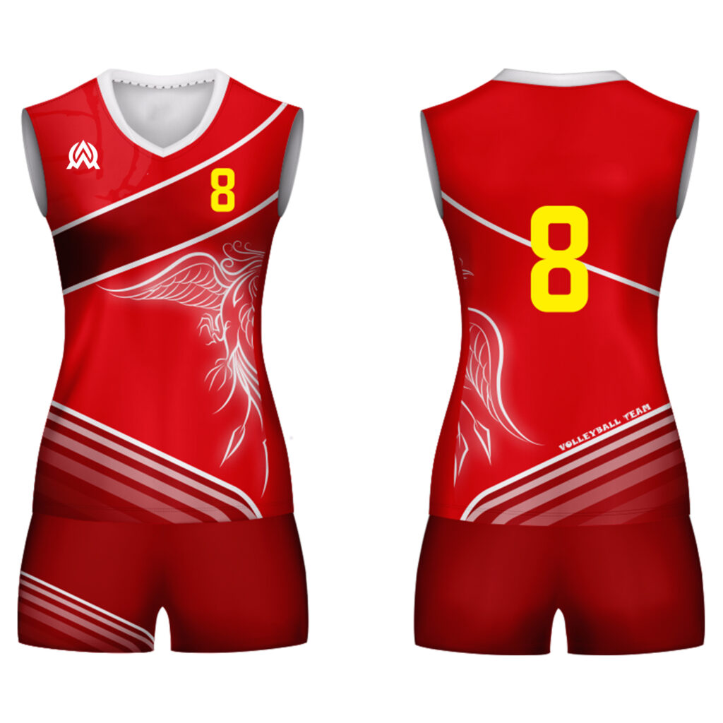 Red Uniform of Volleyball