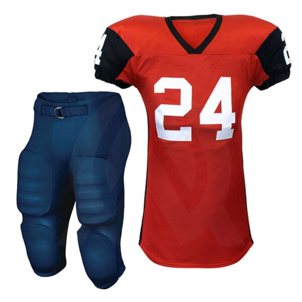 Red Football Uniforms Custom Made at Wholesale Prices