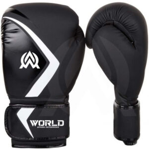 Custom Black and White Boxing Gloves at Wholesale or in Bulk