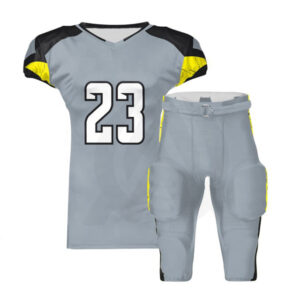 Grey Football Uniforms Custom at Wholesale Prices