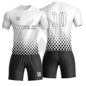 Black and White Soccer Uniforms