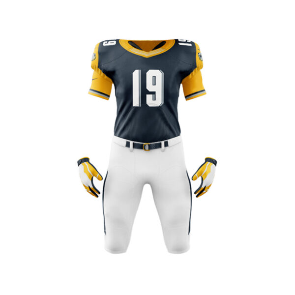 Black and Yellow Football Uniforms at wholesale prices