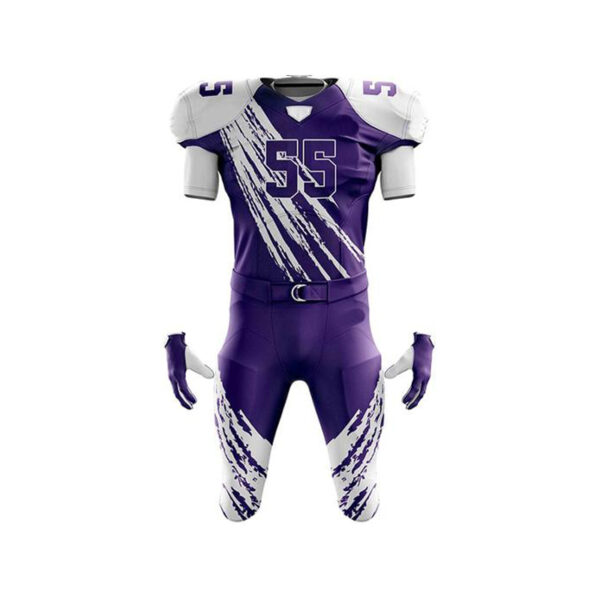 Purple Football Uniforms Custom Made at Wholesale Prices