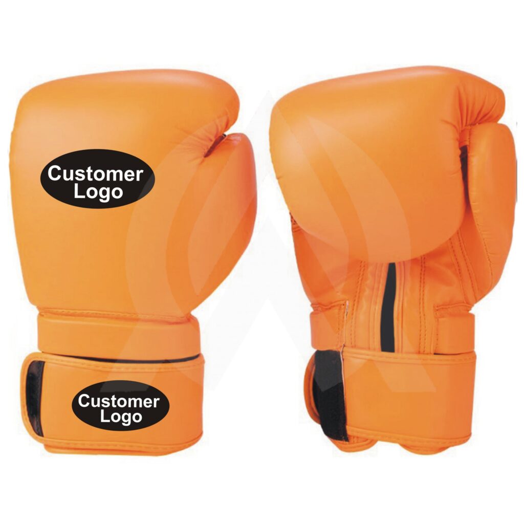 Custom Orange Boxing Gloves at Wholesale or in Bulk