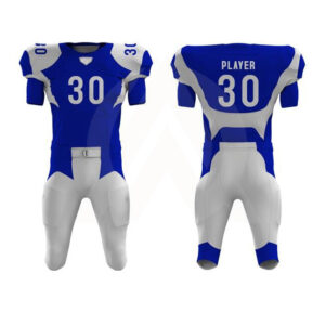 Blue Football Uniforms Custom Made at Wholesale Prices