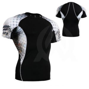 Handsome Mens Short Sleeve Rash Guards Available in Wholesale or in Bulk