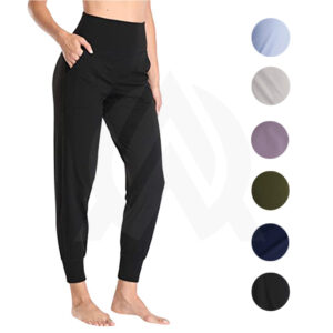 Custom Yoga Pants for Women with Pockets available at wholesale or in bulk