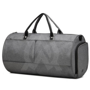 Custom Sports Gray Gym Bag available in wholesale or in Bulk Options