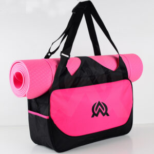 Waterproof Travel Black and Pink Gym Bag available at wholesale or in bulk
