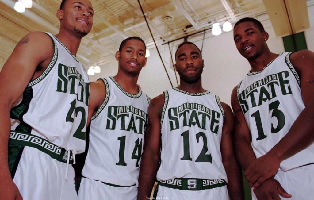 Michigan State Basketball Uniforms 1990-2000s